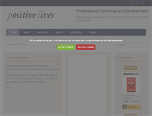 Tablet Screenshot of positivelives.co.uk